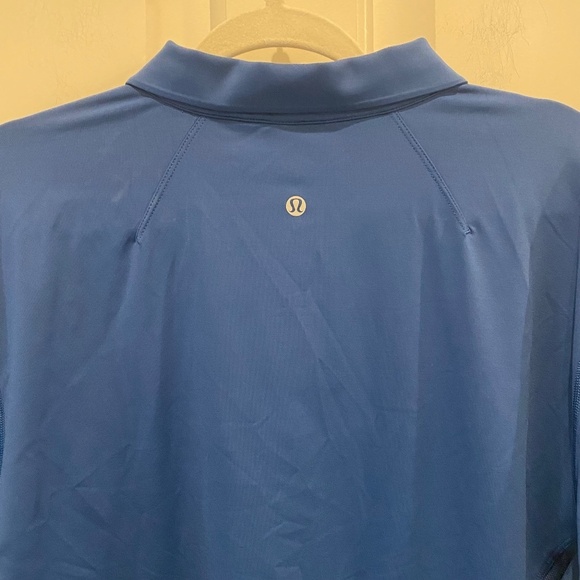 Lululemon Men's Evolution Short-Sleeve Polo Shirt, Blue 16438 - Picture 5 of 9